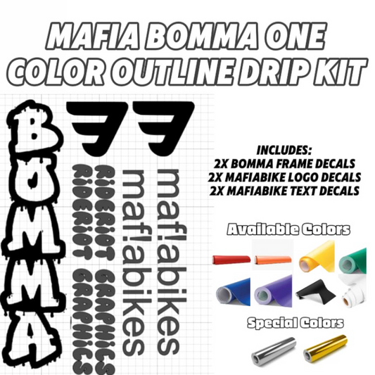 Mafia Bomma Outline One Color Sticker Kit