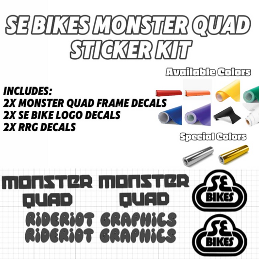 SE Monster Quad One Color Sticker Kit